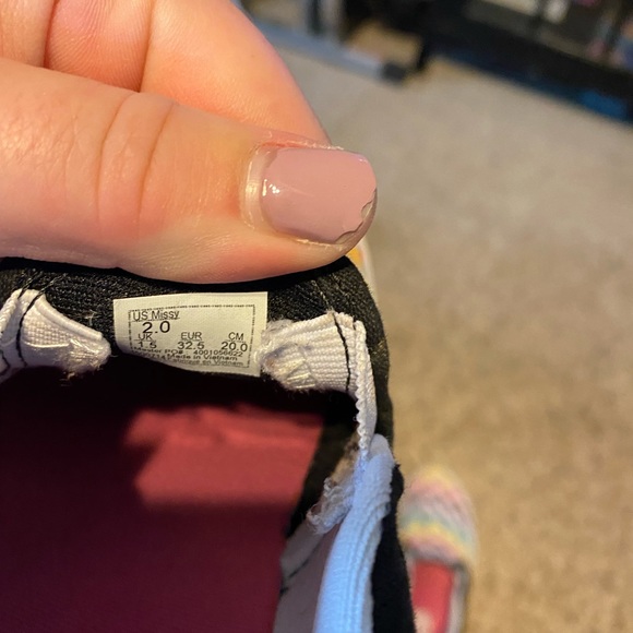 Vans kids slip on multi color checkered size 2 - Picture 6 of 7